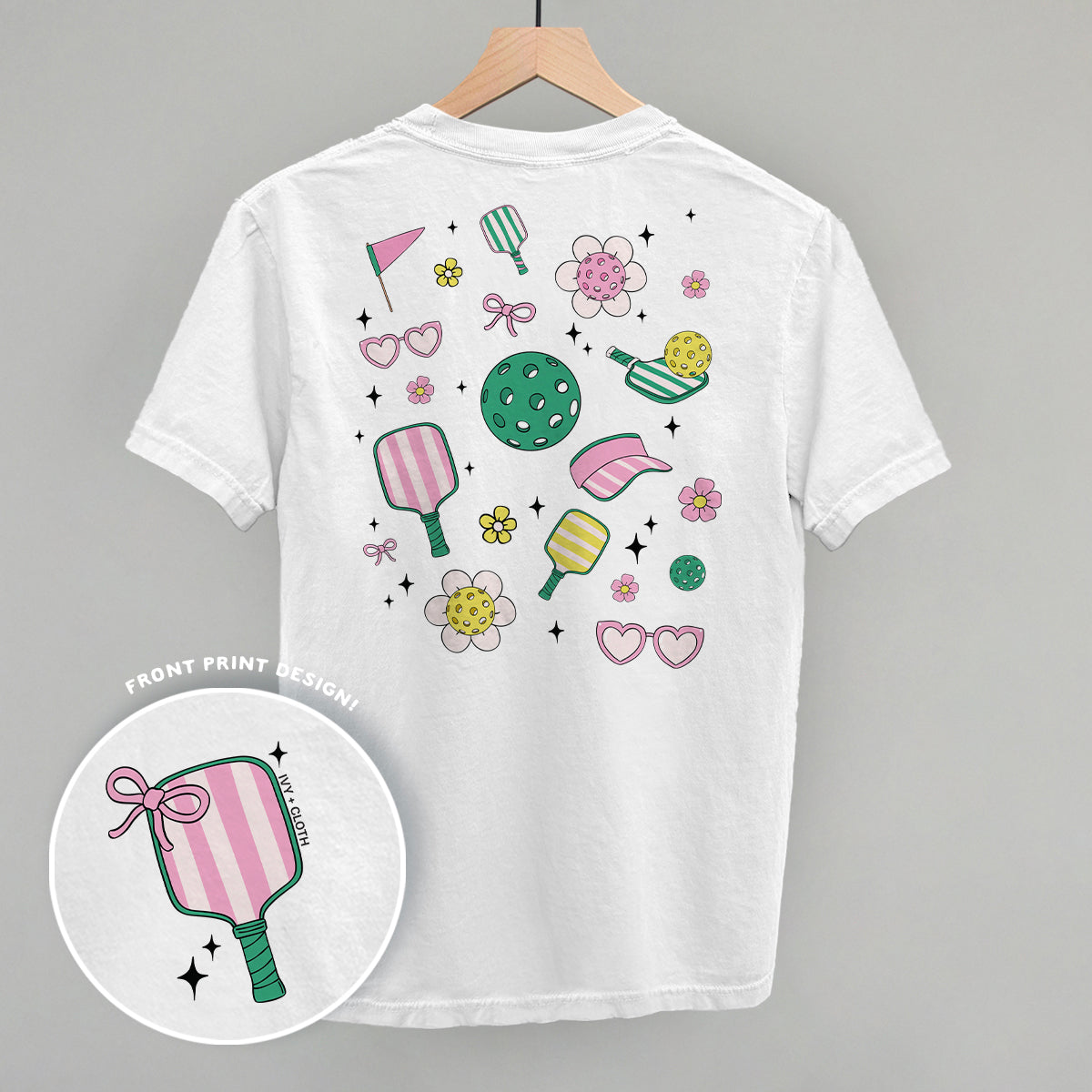 Pickleball Retro Doodles (Back Print)