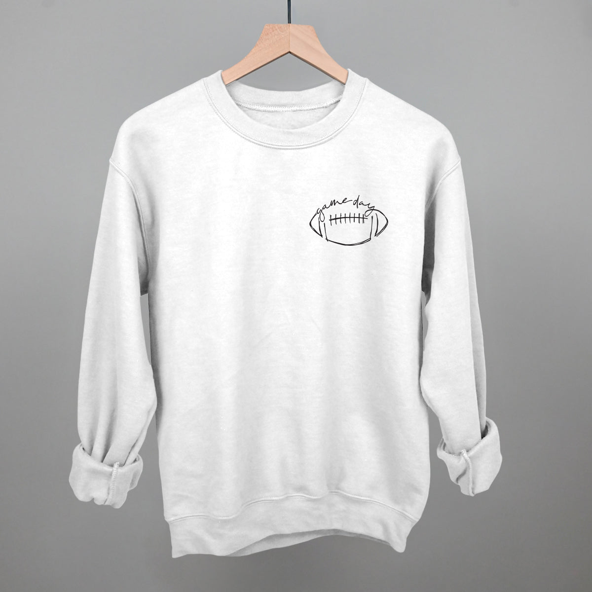 Game Day In Football Scribble (Left Chest)