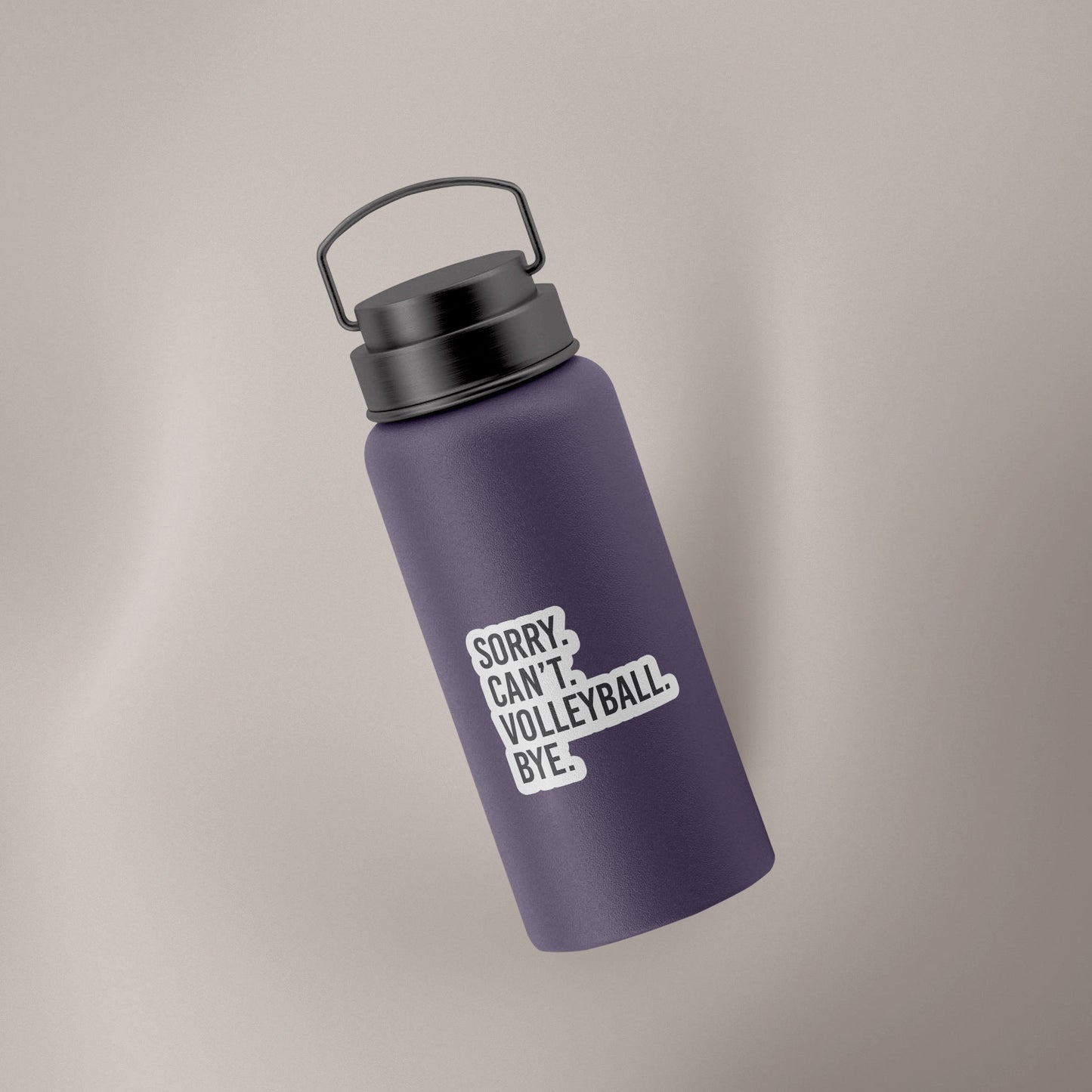 Sorry Can't Volleyball Bye Decal