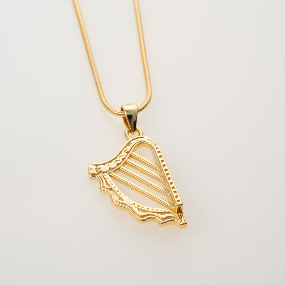 Celtic Harp™ 18K Yellow Gold Pendant