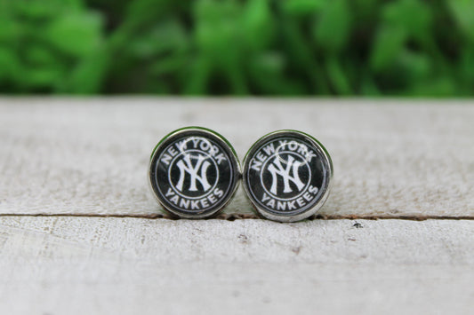 Baseball, Yankees • Stud Earrings