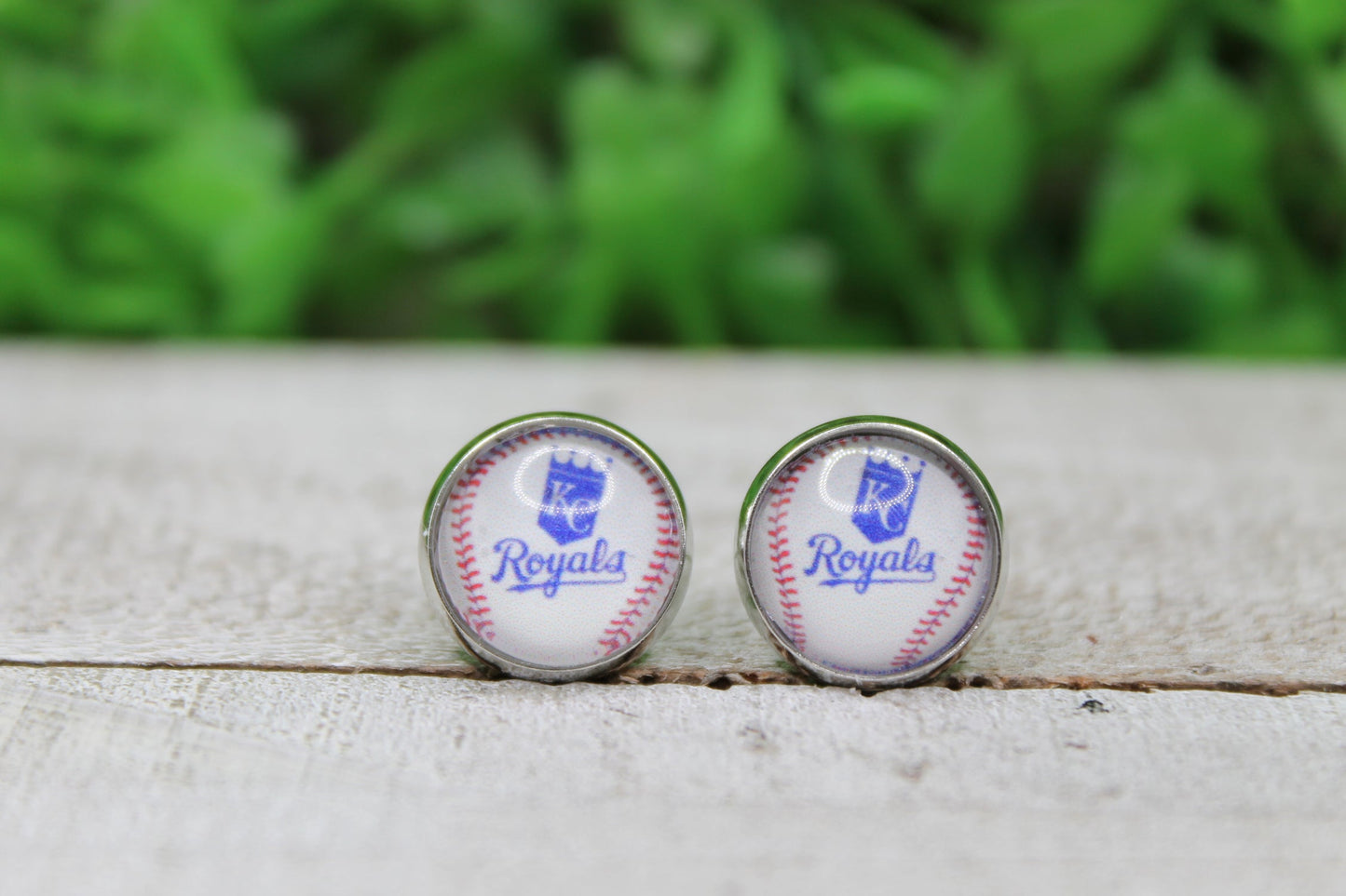 Baseball, KC Royals • Stud Earrings