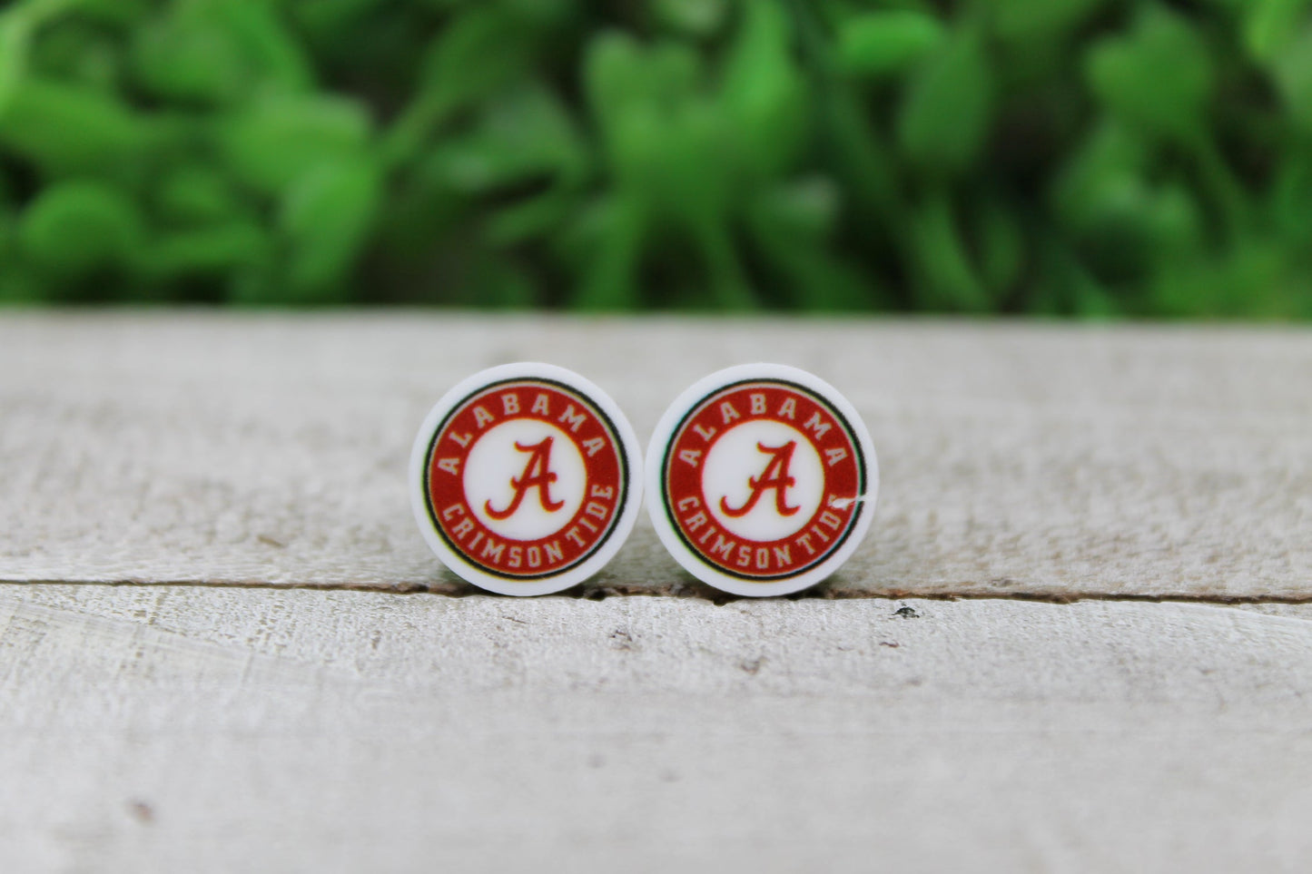 Alabama Crimson Tide Circle Stud Earrings