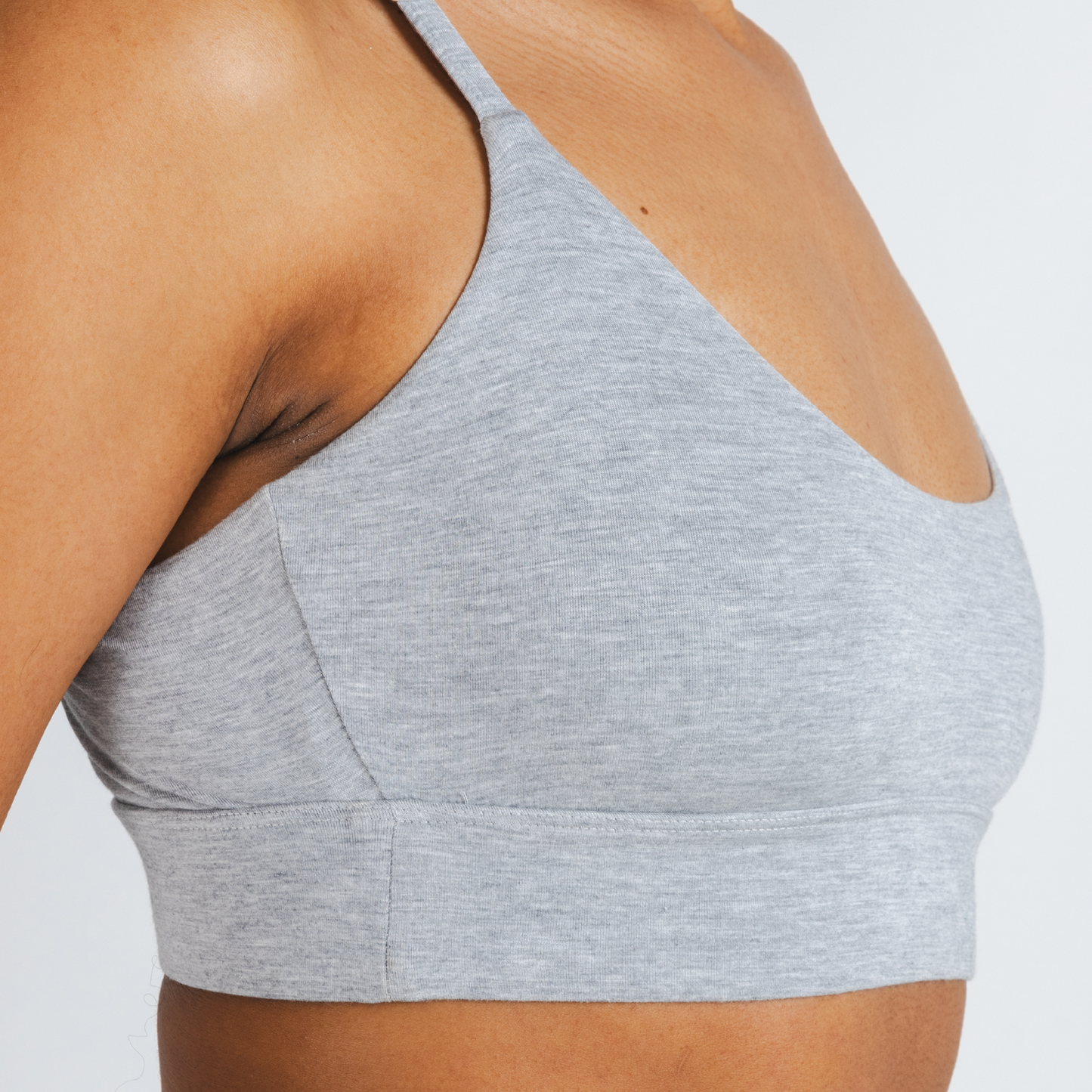 The Intramural Champ | Heather Grey Boob Hammock™ Scoop Bralette