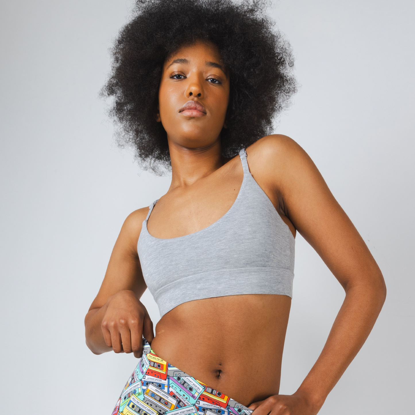 The Intramural Champ | Heather Grey Boob Hammock™ Scoop Bralette