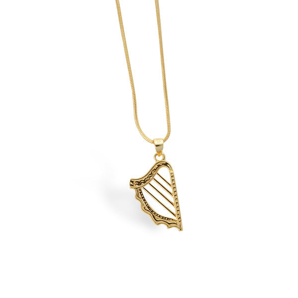 Celtic Harp™ 18K Yellow Gold Pendant