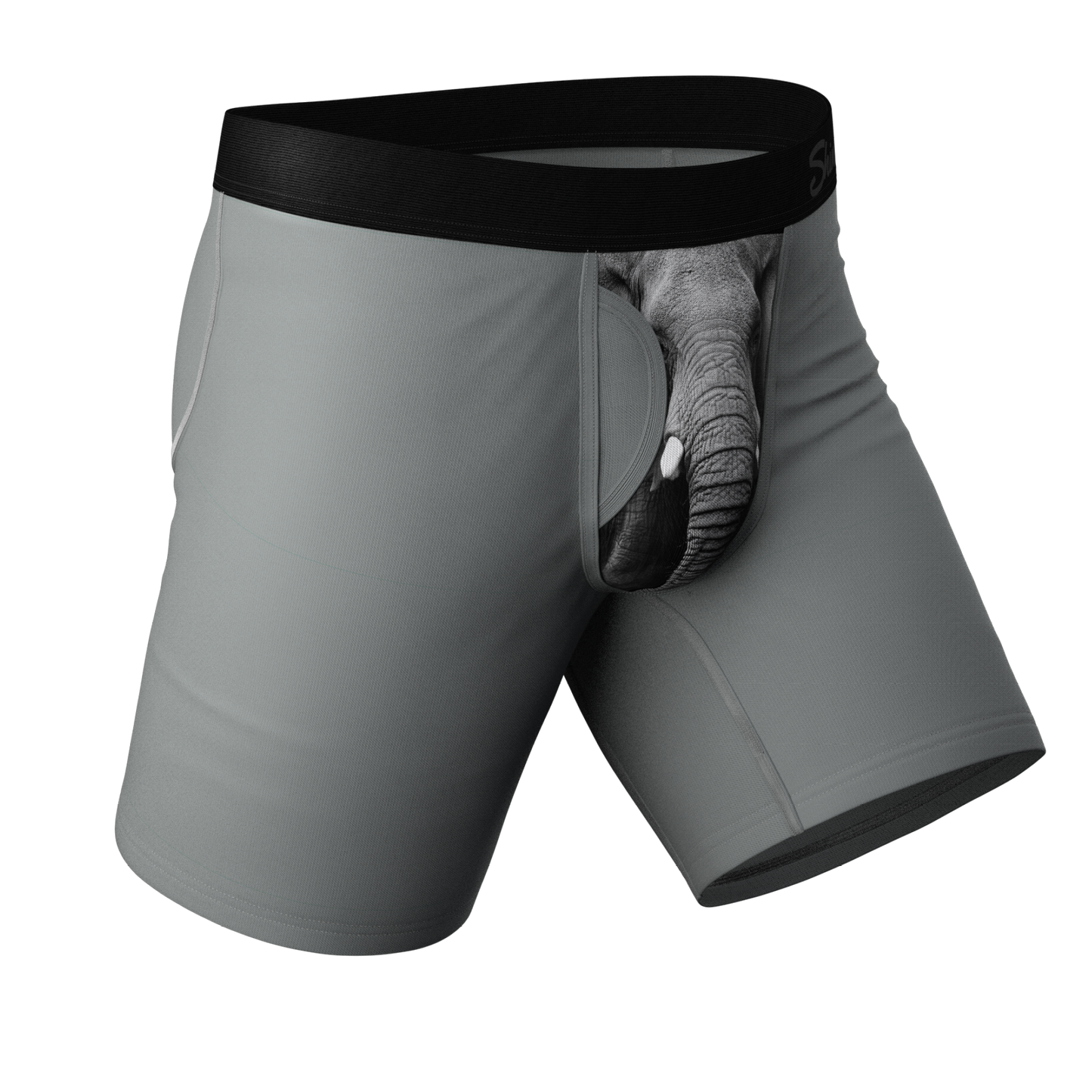 The Junk In The Trunk | Elephant Long Leg Ball Hammock® Pouch Boxers With Fly