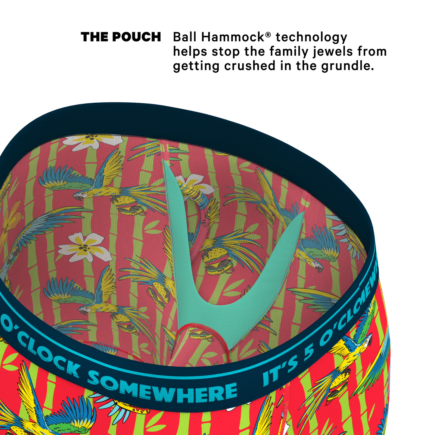 The Key West | Shinesty x Margaritaville Long Leg Ball Hammock® Pouch Underwear With Fly