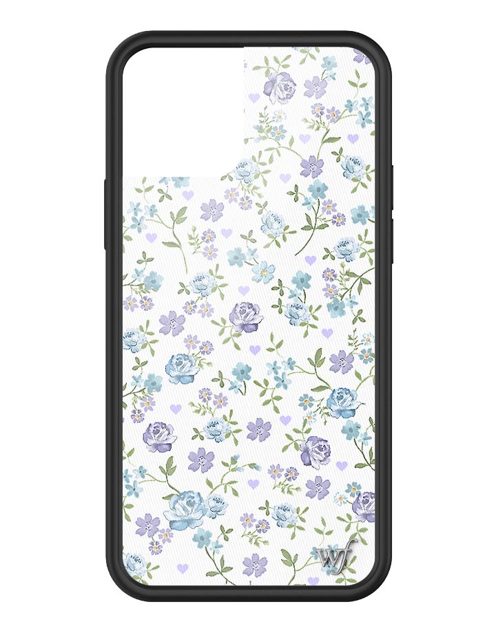 Lilac and Blue Floral iPhone Case