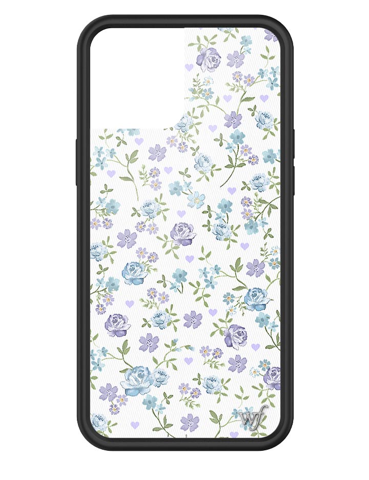 Lilac and Blue Floral iPhone Case
