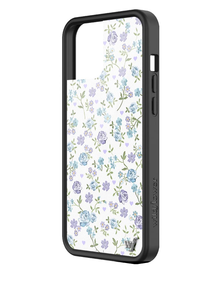 Lilac and Blue Floral iPhone Case
