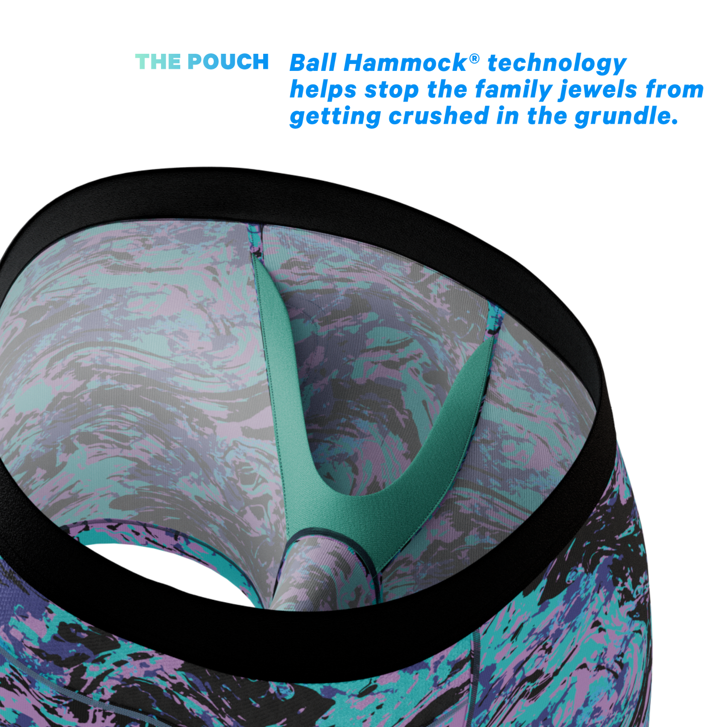 The Limestone | Retro Marbled paradICE™ Cooling Ball Hammock® Underwear