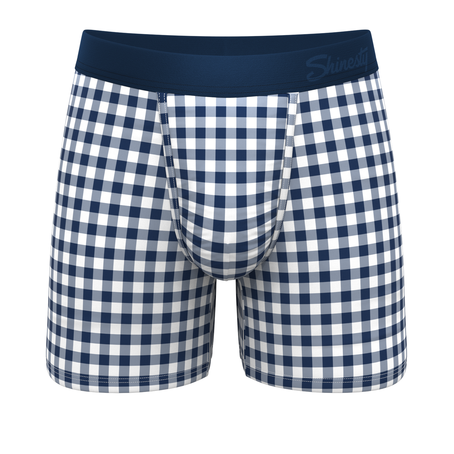 The Mad For Plaid | Navy Gingham Ball Hammock® Pouch Underwear