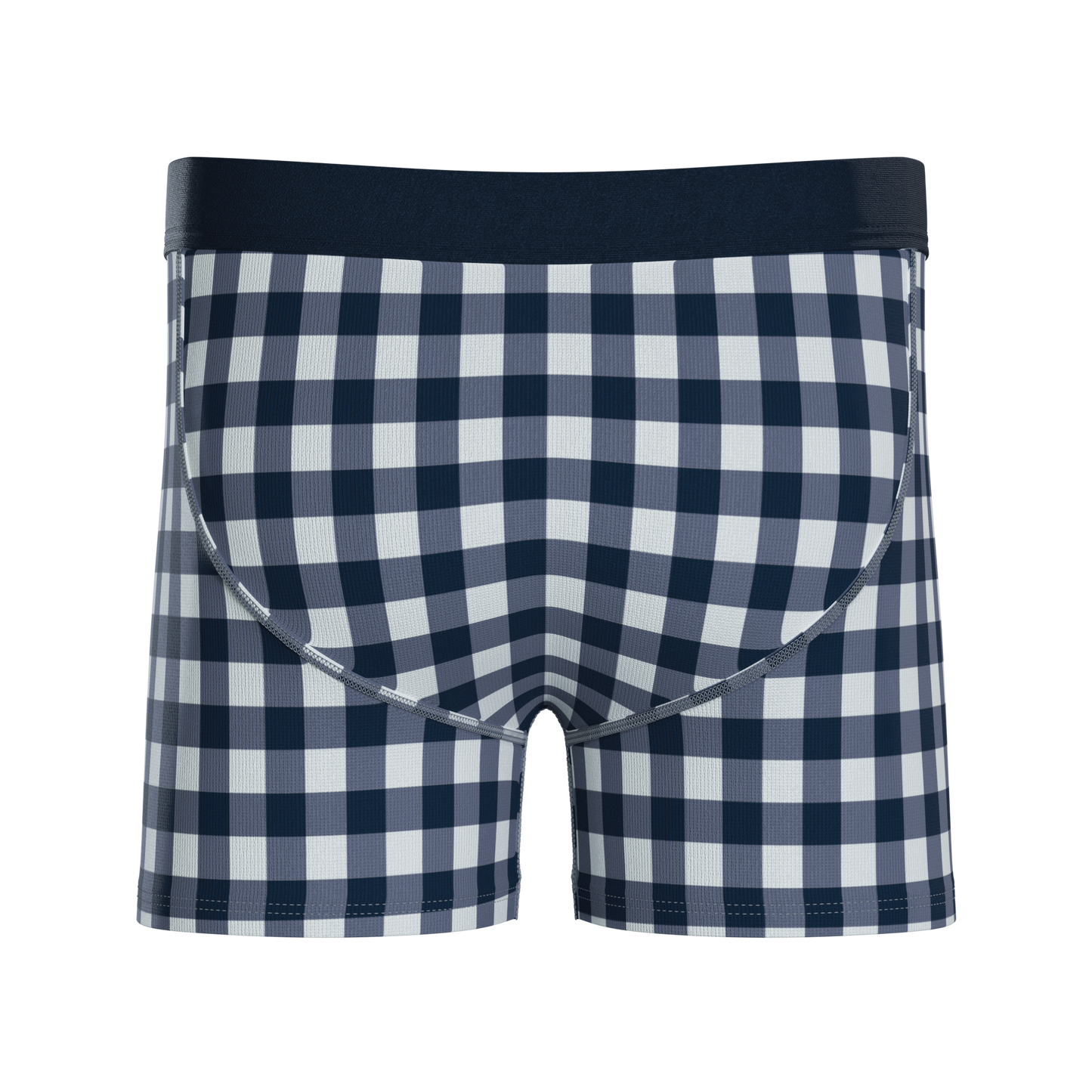 The Mad for Plaid | Navy Gingham Boy's Boxer Briefs