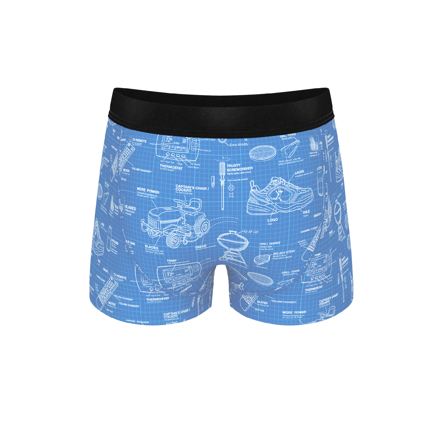 The Man With A Plan | Blueprint Ball Hammock® Pouch Trunks Underwear