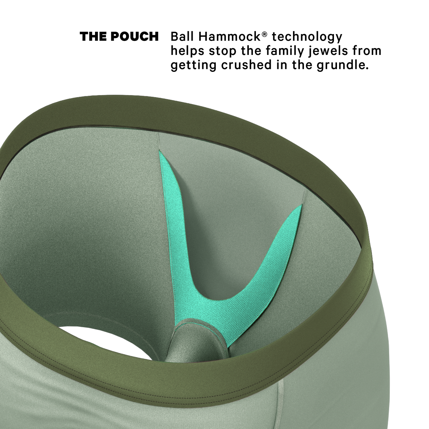 The Manzanilla | Olive Green Ball Hammock® Pouch Underwear