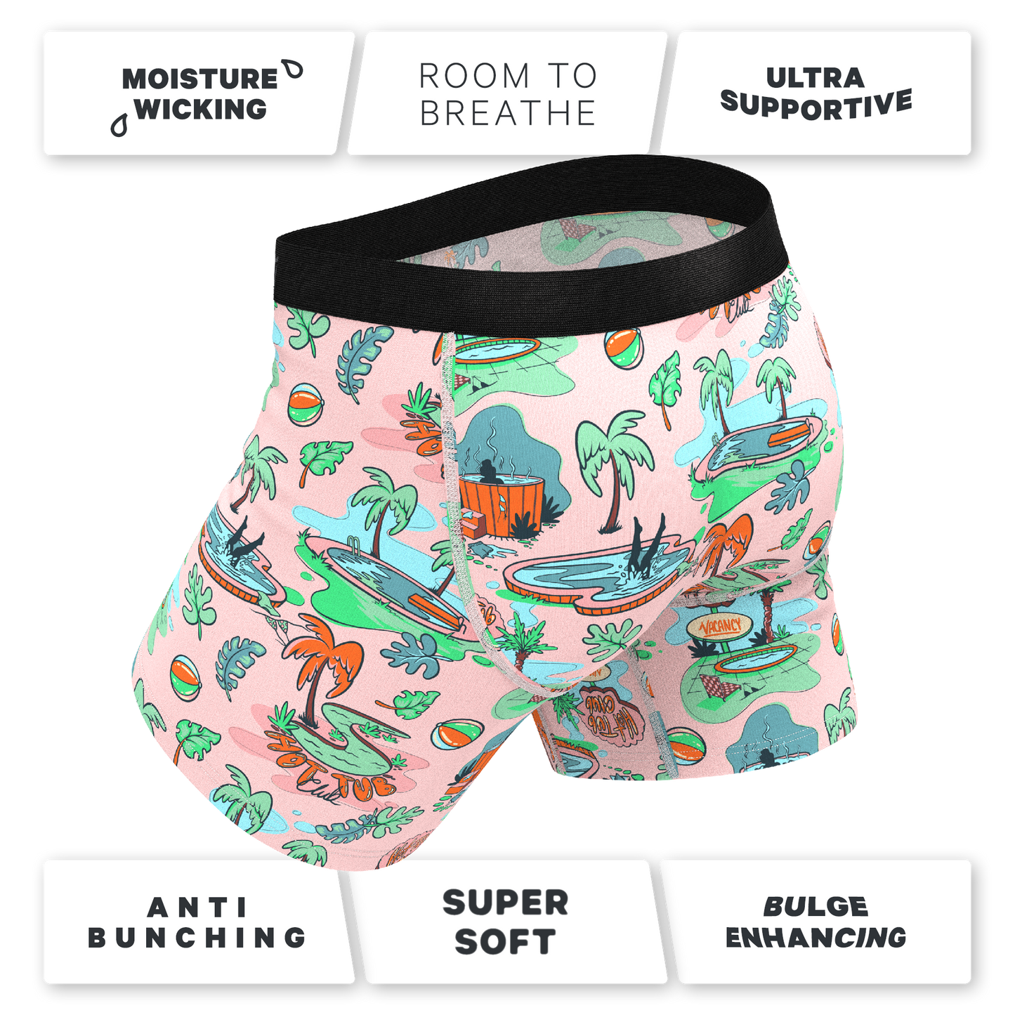 The Motel Hotel | Palm Springs Tropical Ball Hammock® Pouch Underwear