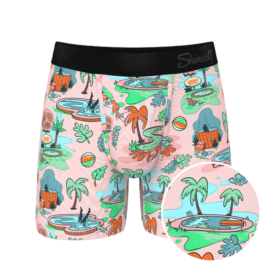 The Motel Hotel | Palm Springs Tropical Ball Hammock® Pouch Underwear With Fly