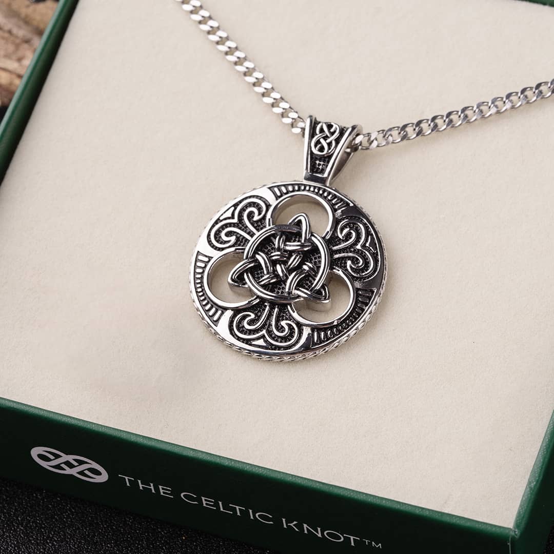 Celtic Knot™ Stainless Steel Men's Cuban Necklace