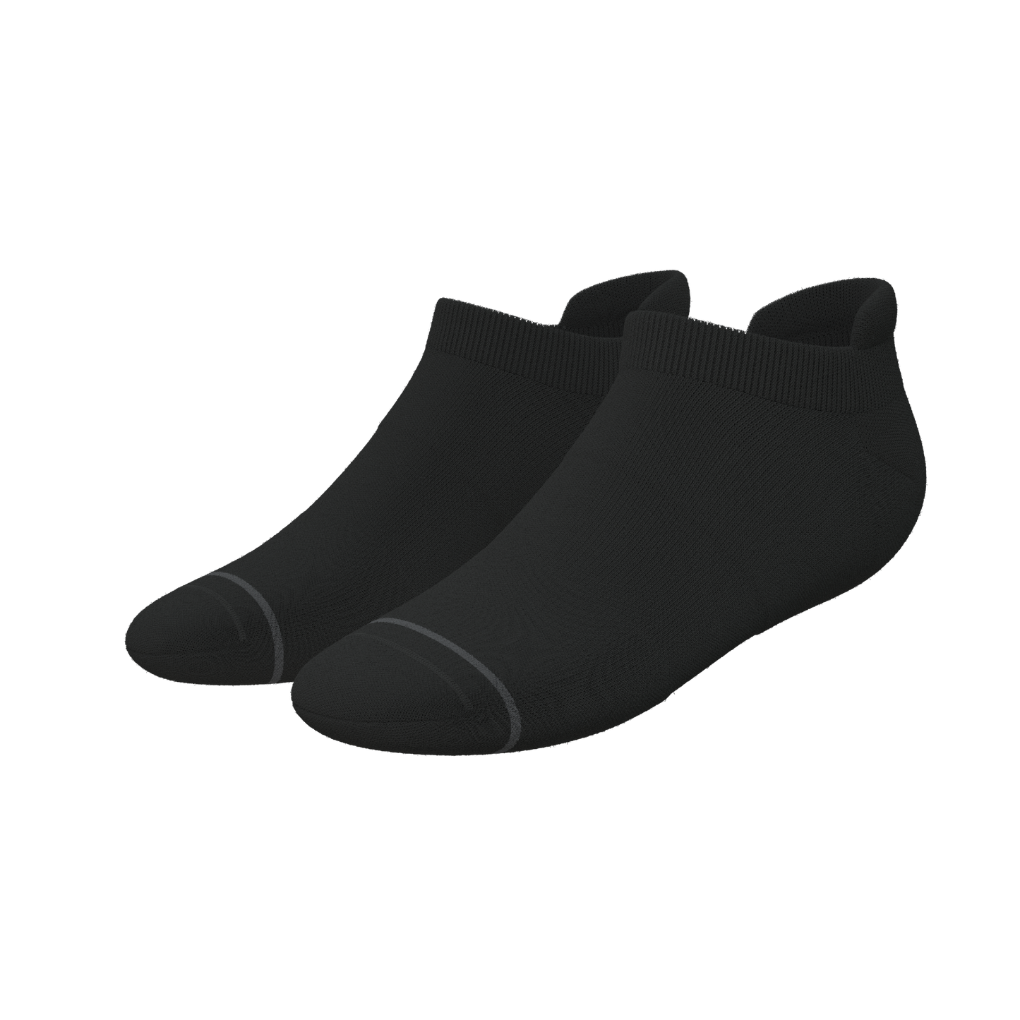 The Night Op | Plain Black Heel Hammock™ Ankle Socks