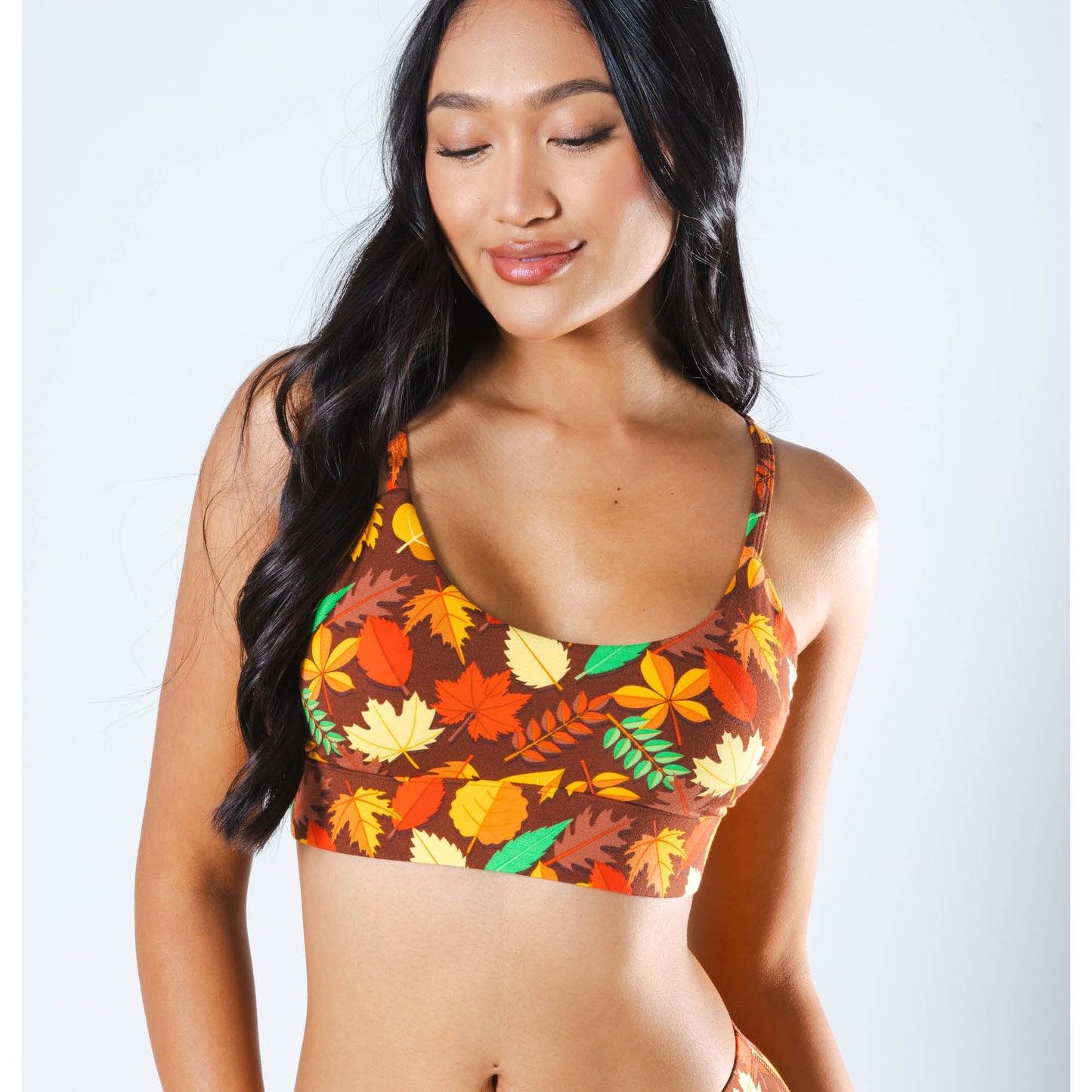 The Acorn Hoard | Fall Leaves Boob Hammock™ Scoop Bralette