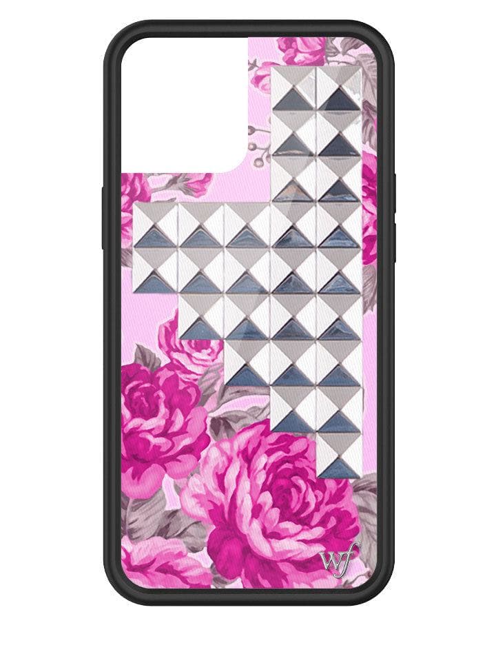 Pink Floral Stud iPhone Case