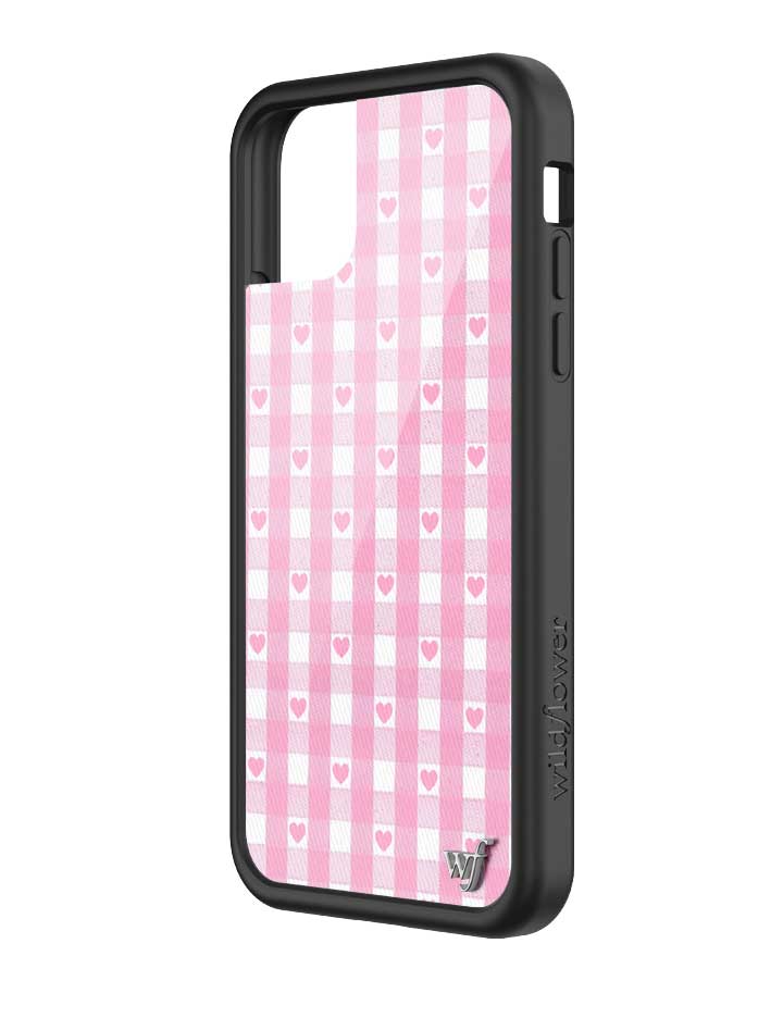 Gingham Hearts | Pink iPhone Case