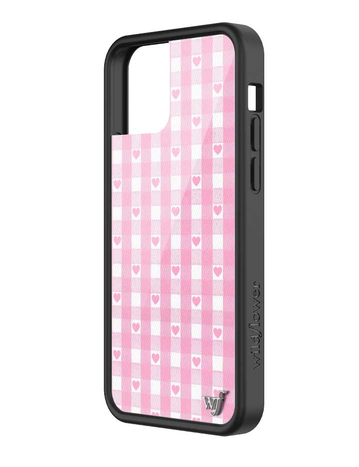 Gingham Hearts | Pink iPhone Case