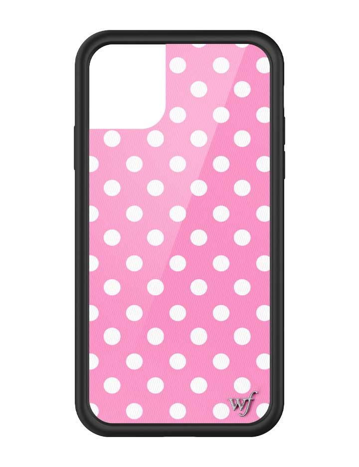 Polka Dot | Pink and White iPhone Case