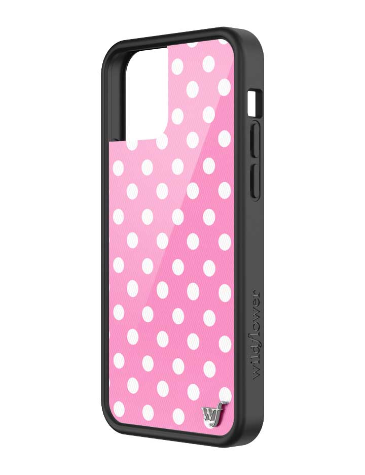 Polka Dot | Pink and White iPhone Case