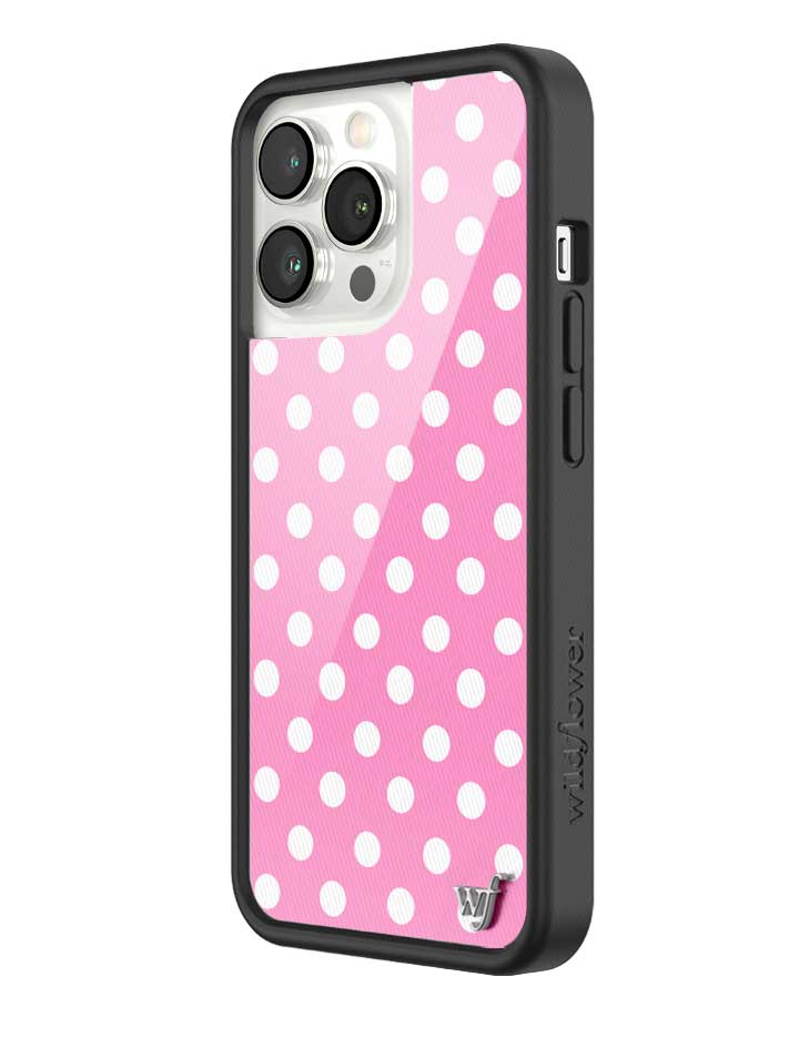 Polka Dot | Pink and White iPhone Case