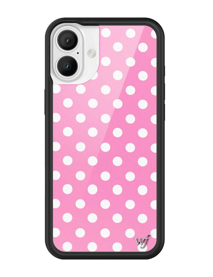 Polka Dot | Pink and White iPhone Case