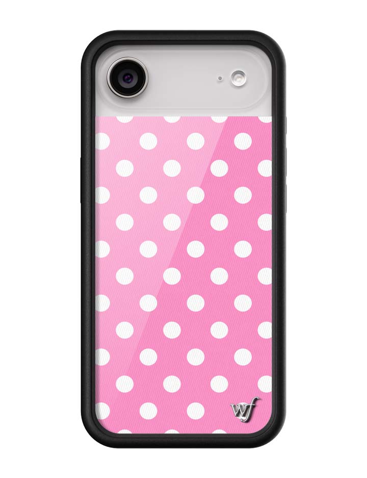 Polka Dot | Pink and White iPhone Case