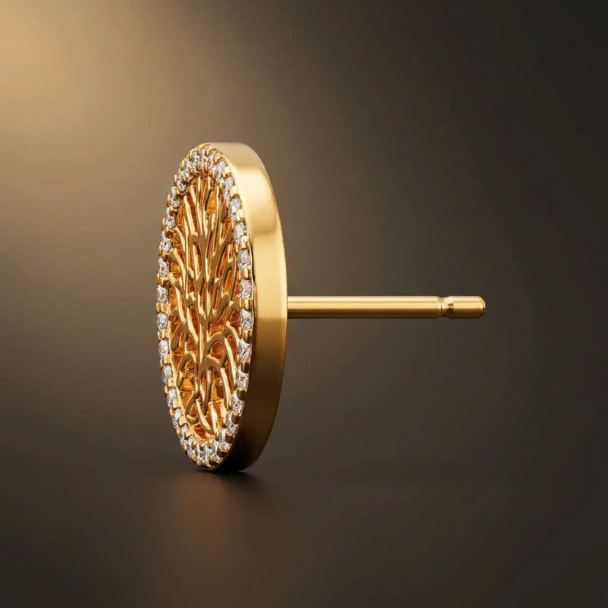 Tree of Life™ Earrings — 18K Yellow Gold | Diamond