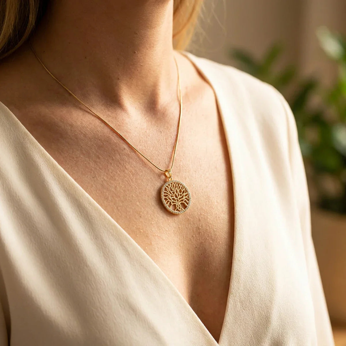 Tree of Life™ Pendant — 18K Yellow Gold | Diamond
