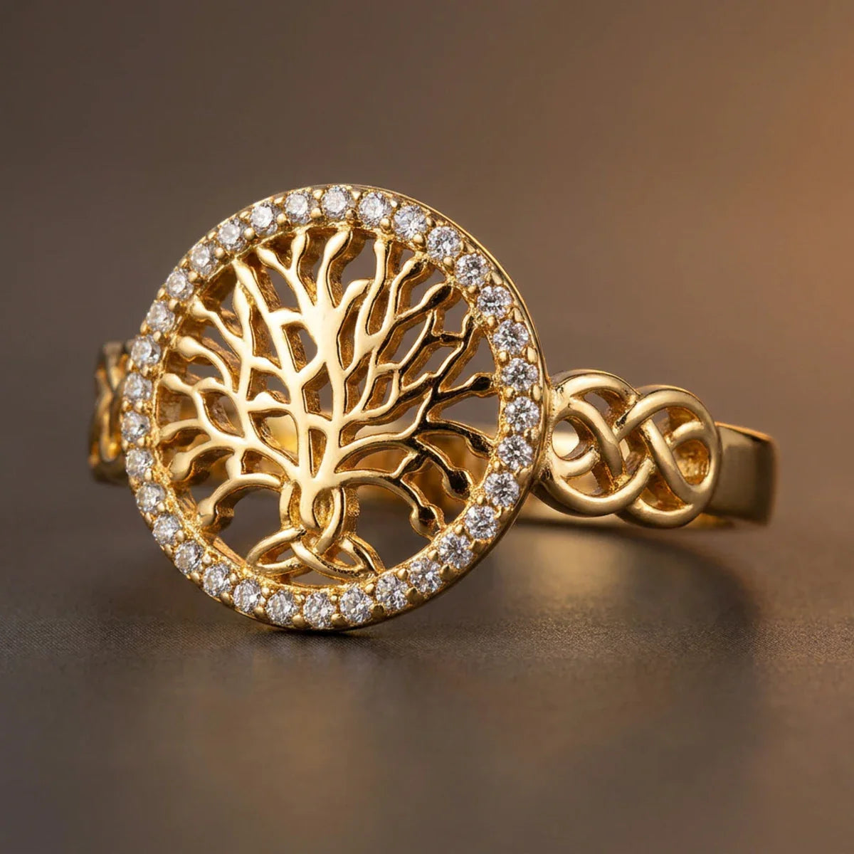 Tree of Life™ Ring — 18K Yellow Gold | Diamond