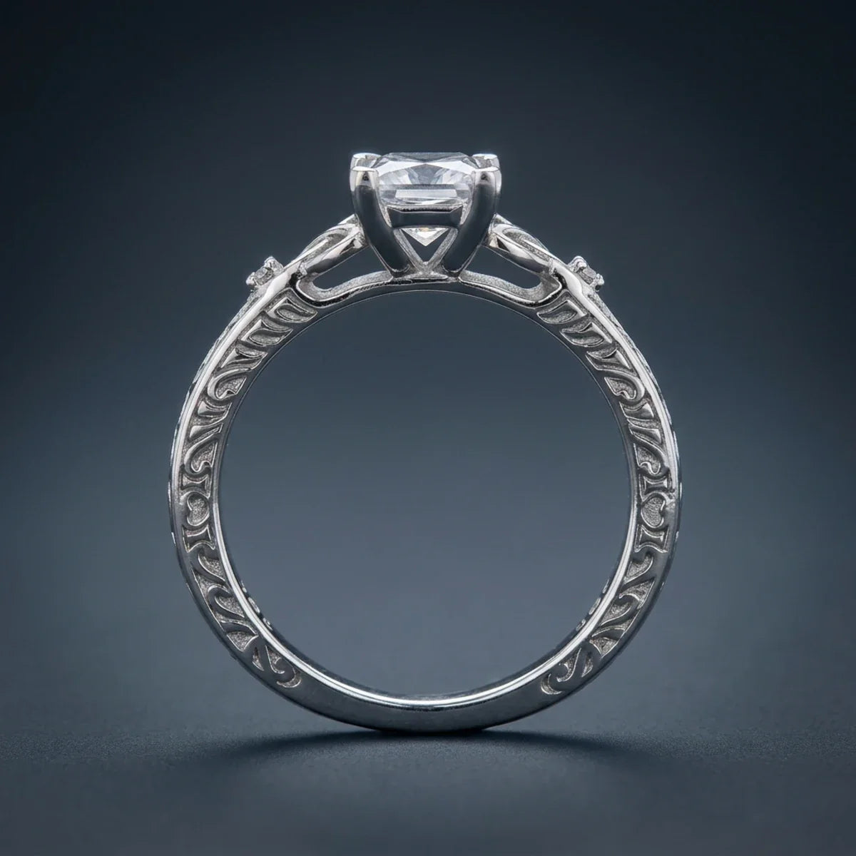 Trinity Knot™ Ring — 18K White Gold | Diamond