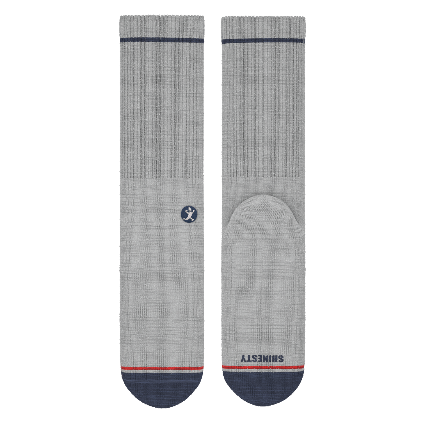 The Pebble | Grey Heel Hammock™ Crew Socks