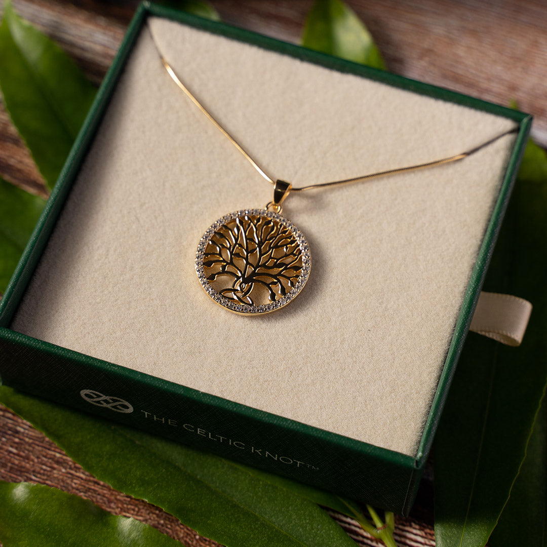 Celtic Tree of Life™ 18K Yellow Gold Diamond Pendant