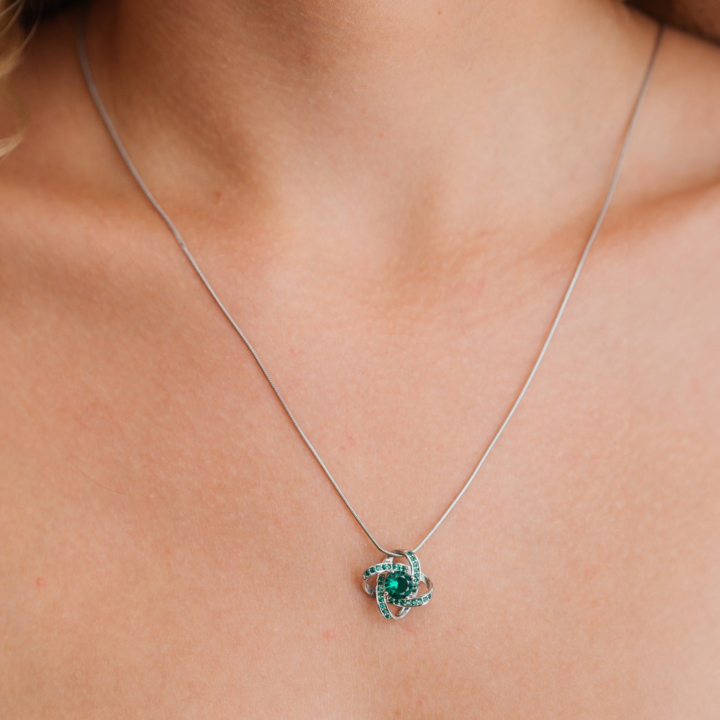 Celtic Knot™ 18K Emerald Pendant