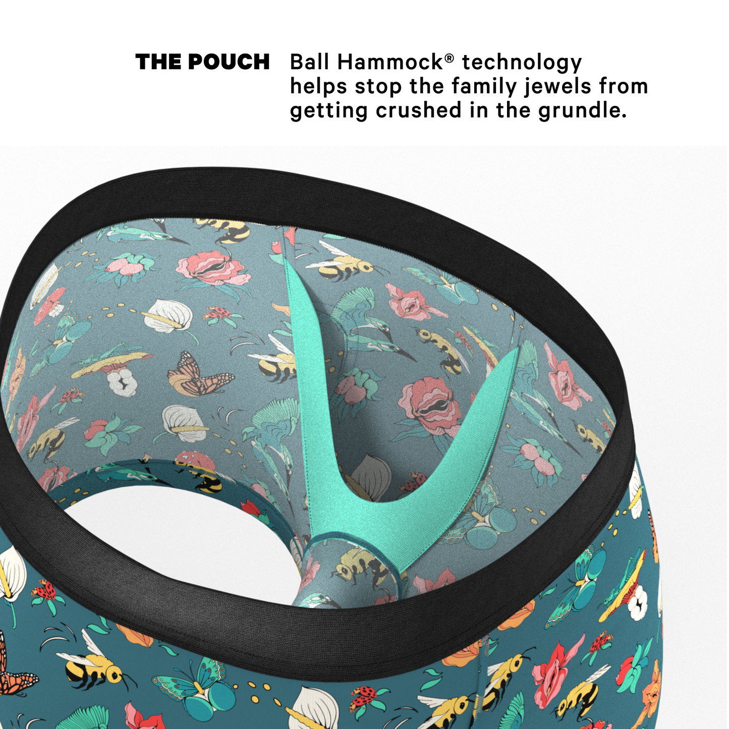 The Pollination Station | Birds and Bees Ball Hammock® Pouch Trunks Underwear