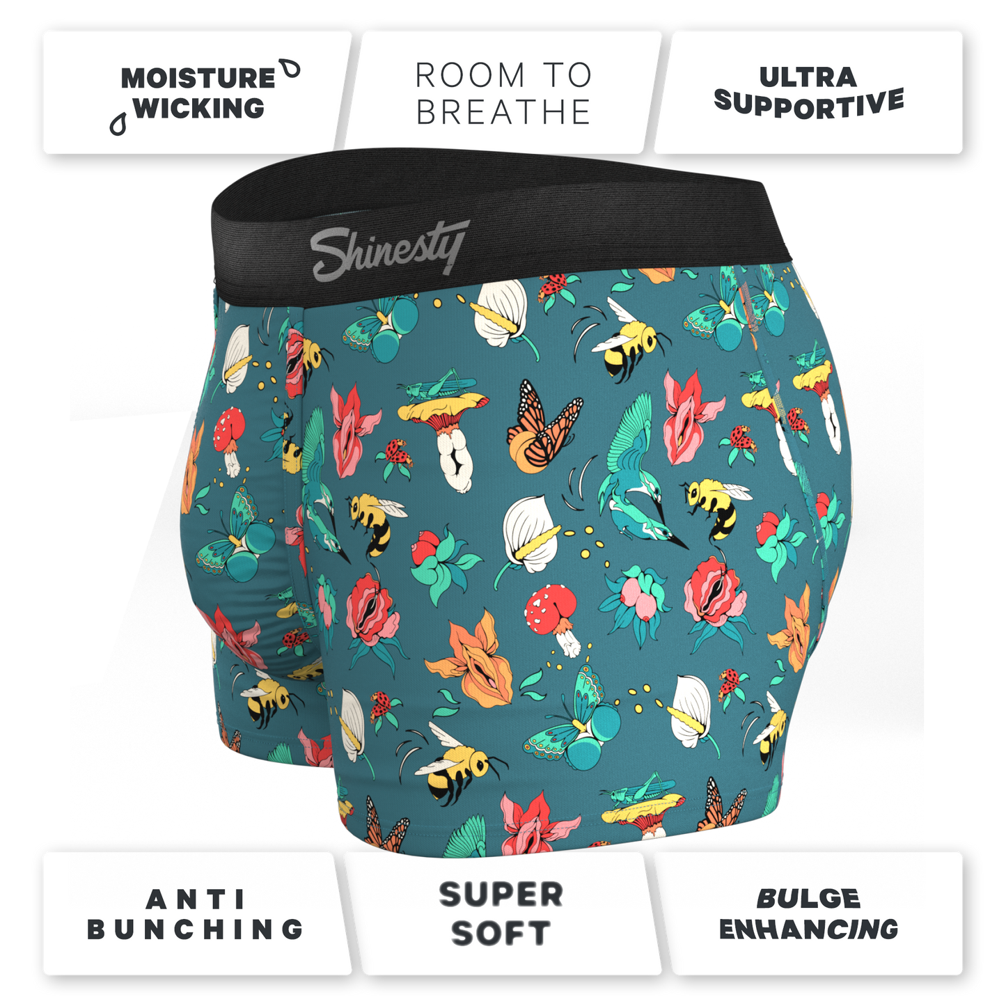 The Pollination Station | Birds and Bees Ball Hammock® Pouch Trunks Underwear