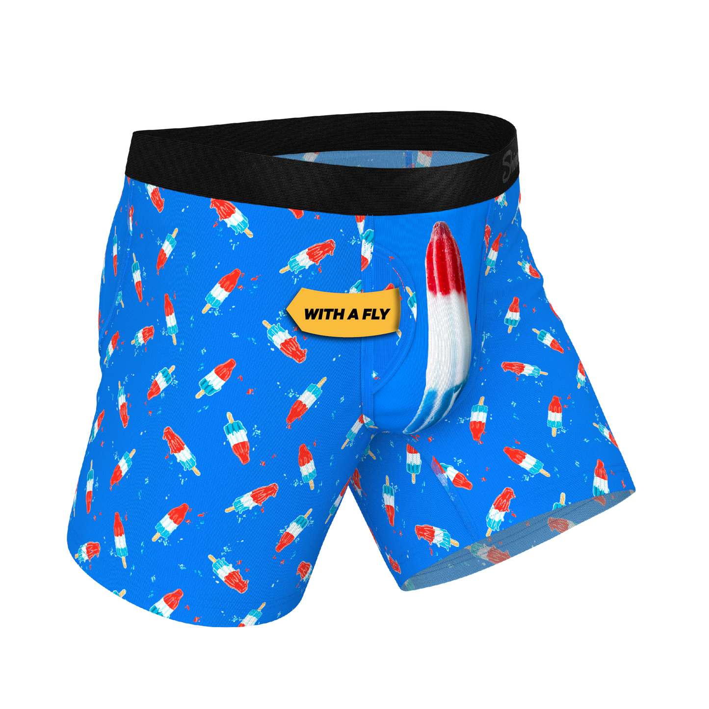 The Popsicle Stick Apex | USA Popsicle Ball Hammock® Pouch Underwear With Fly