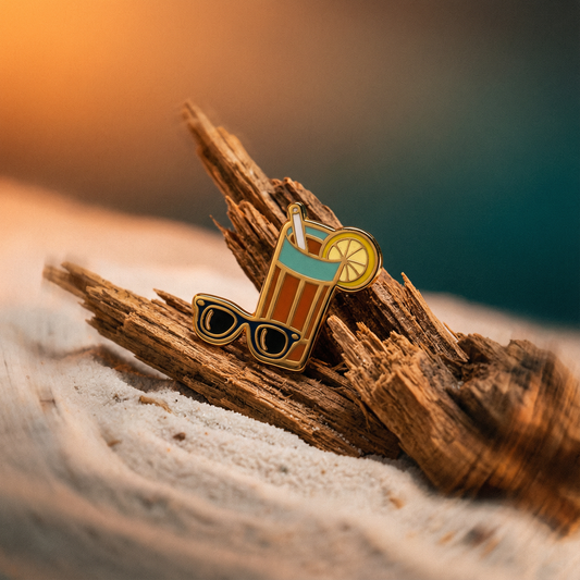 Raised On Sweet Tea & Sunshine Enamel Pin