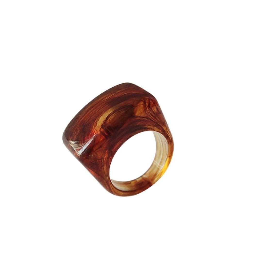 Resin Swirl Statement Ring (7 Colorways)