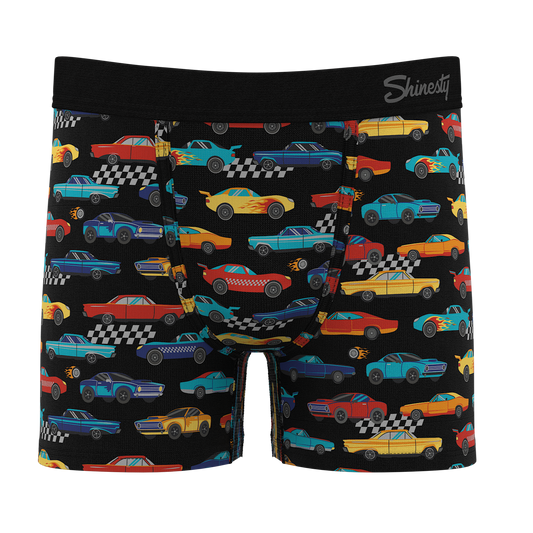 The Start Your Engines | Racecar Boy's Boxer Briefs