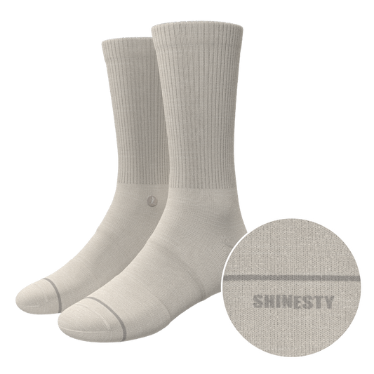 The Sandstorm | Plain Tan Heel Hammock™ Crew Socks