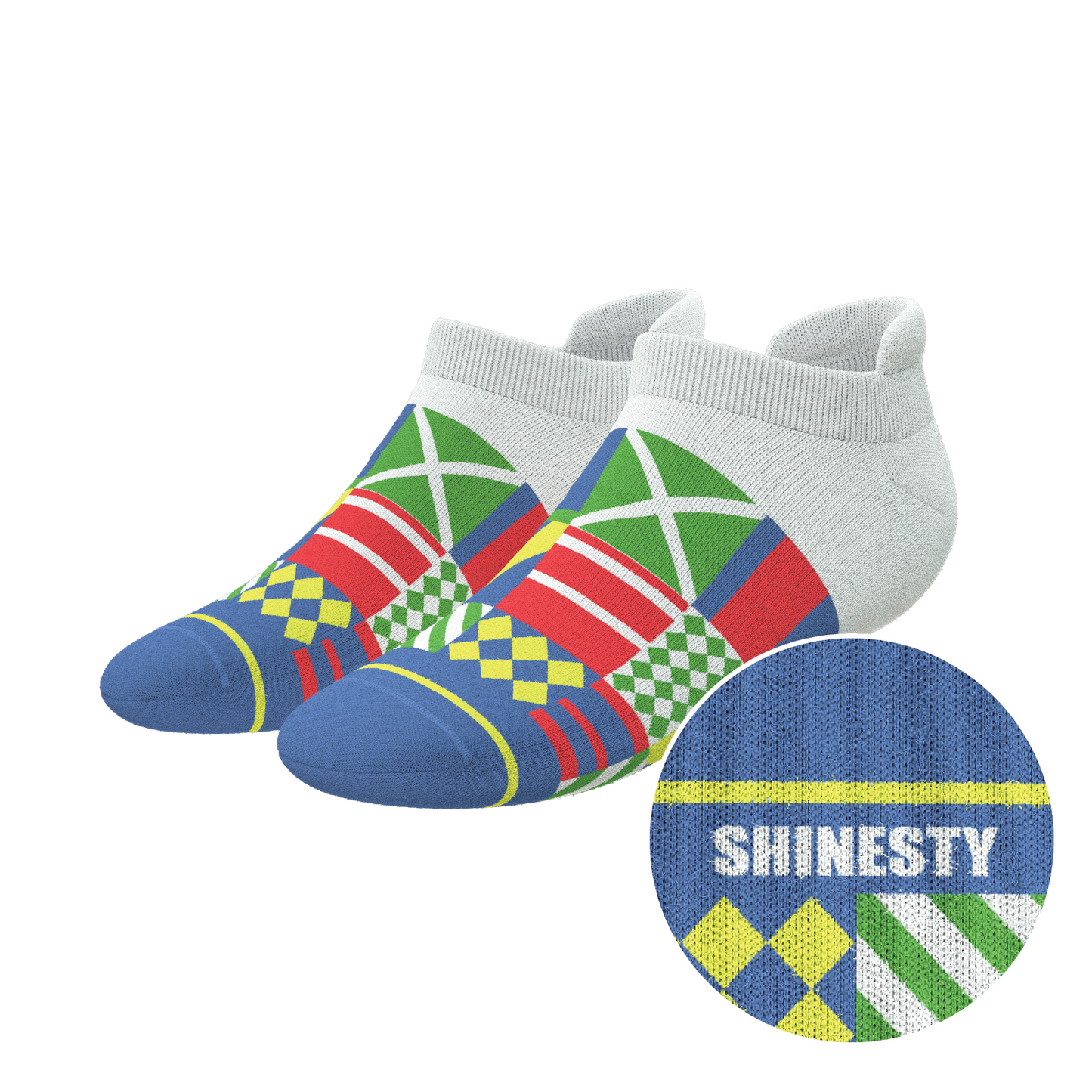 The Secretariat | Derby Flag Heel Hammock™ Ankle Socks