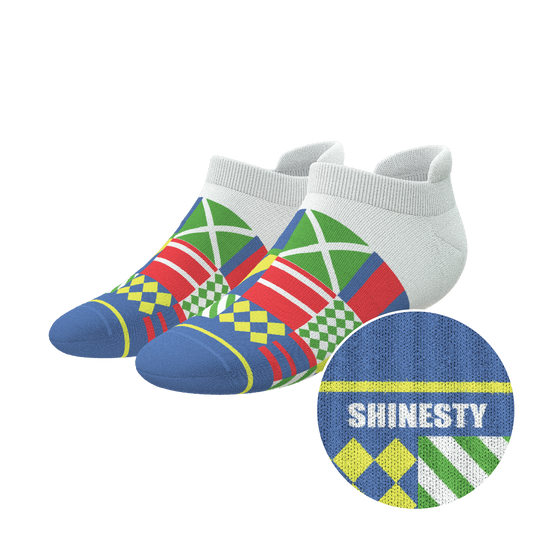 The Secretariat | Derby Flag Heel Hammock™ Ankle Socks