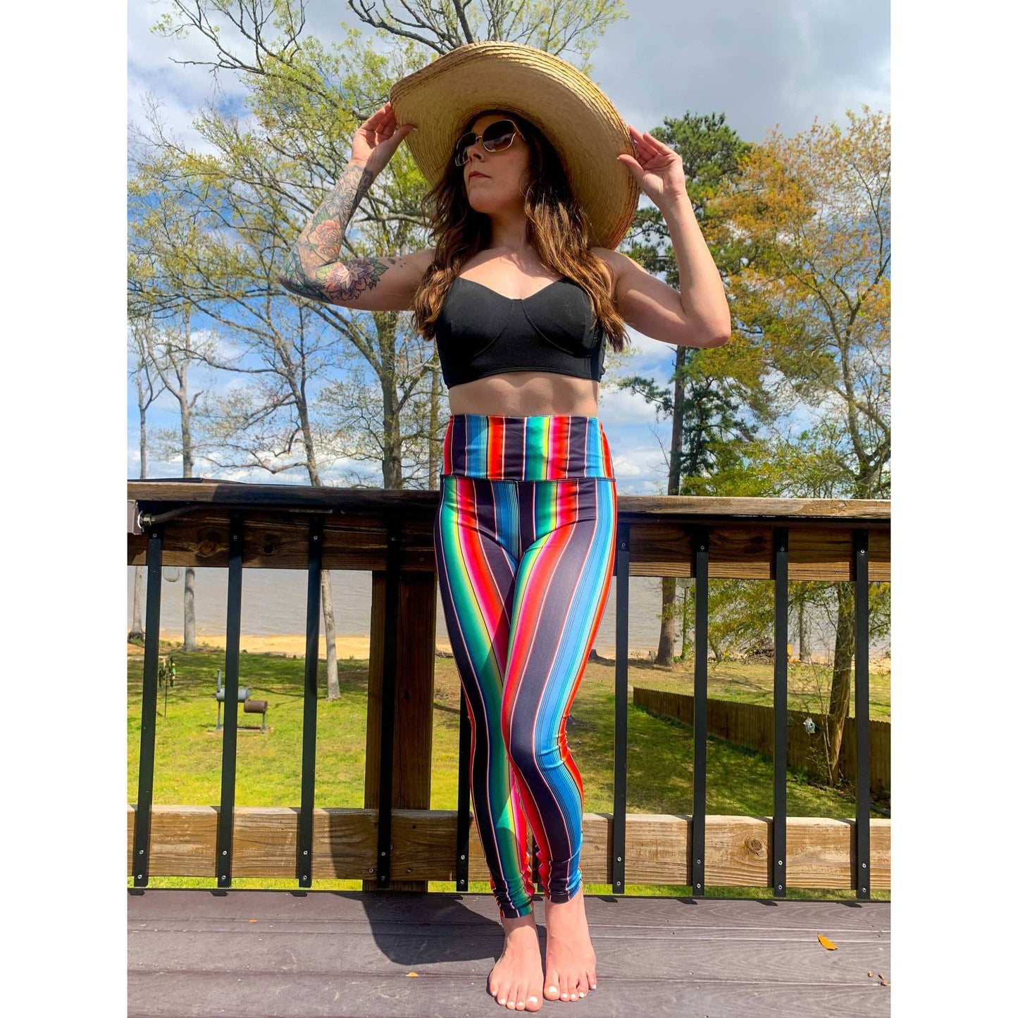 Serape High-Waisted Activewear Leggings [Sizes S & 3X Remaining]